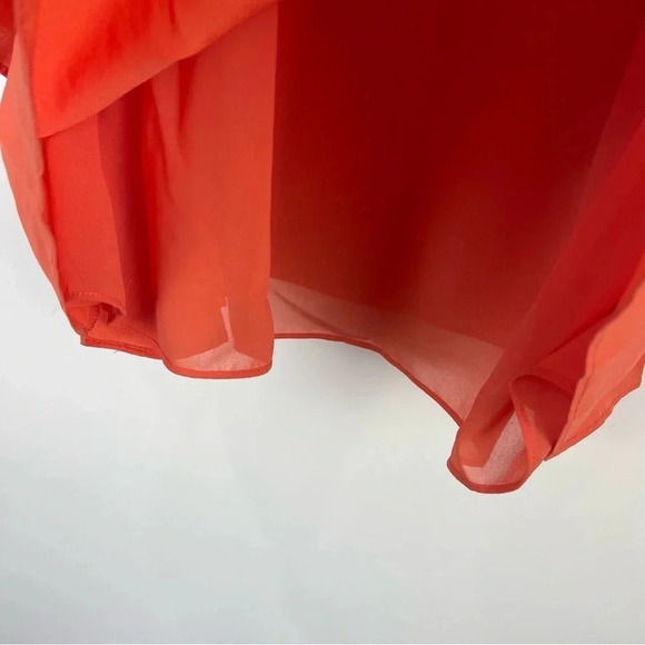 1 State Cold Shoulder Ruffle Sleeve Blouse Size Medium - Picture 4 of 7